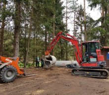 Bauarbeiten am Spielplatz